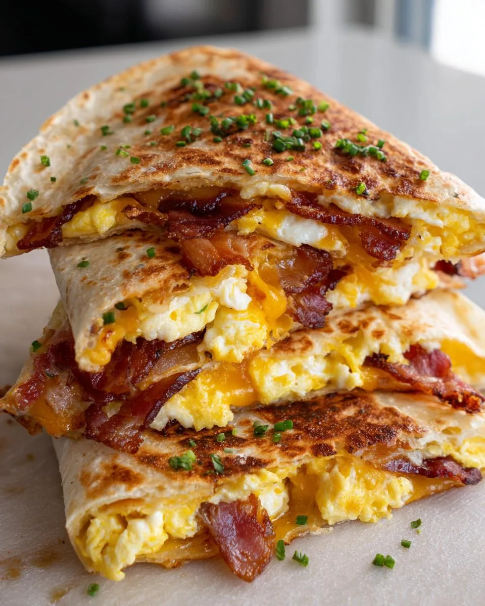cheese breakfast quesadillas - detail 3