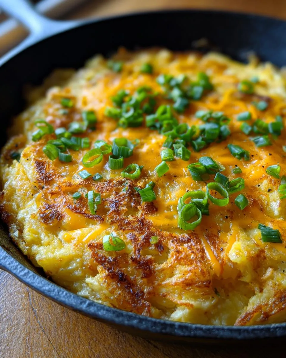 cheesy potato egg scramble - detail 1