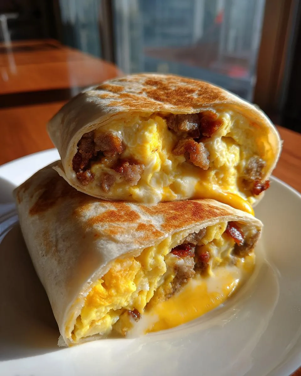 freezer breakfast burritos - detail 3