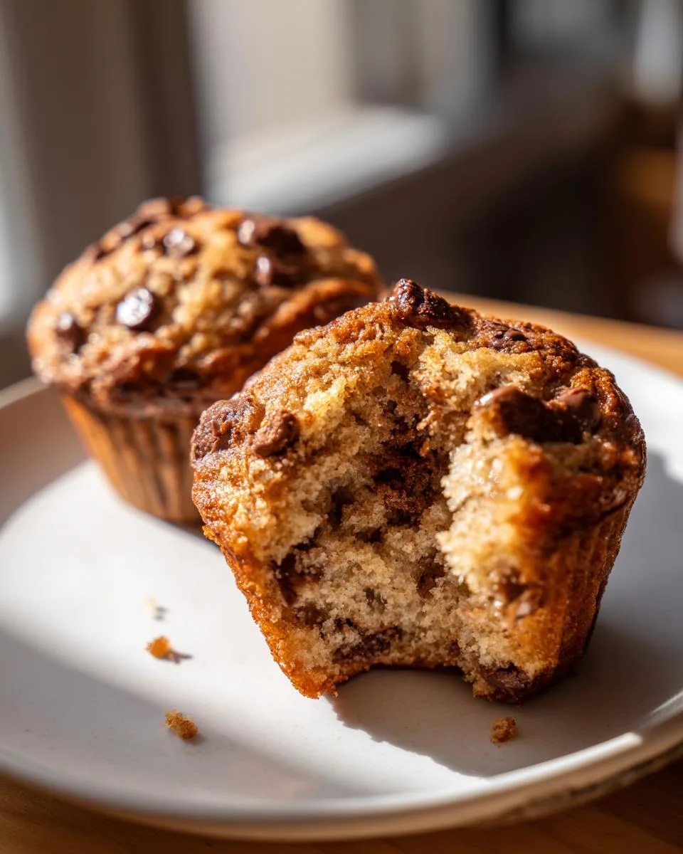 greek yogurt banana muffins - detail 1