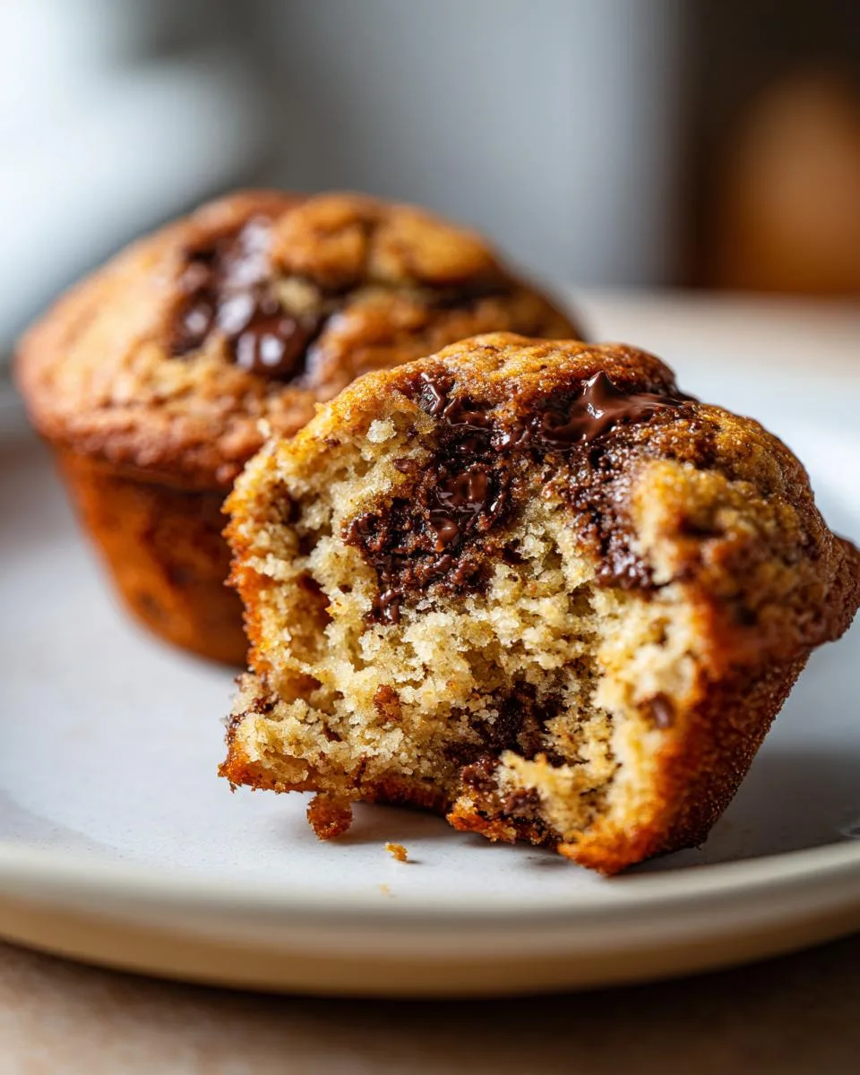 greek yogurt banana muffins - detail 3