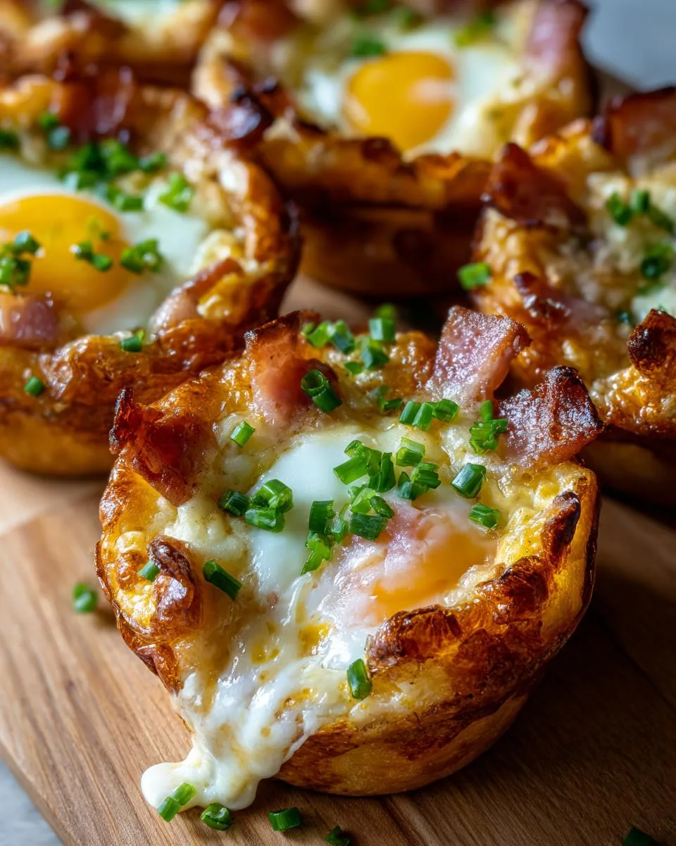 ham cheese egg cups - detail 2
