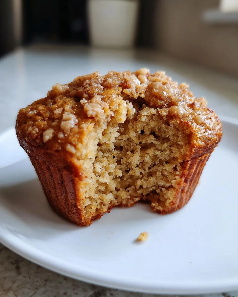 healthy banana oatmeal muffins - detail 3