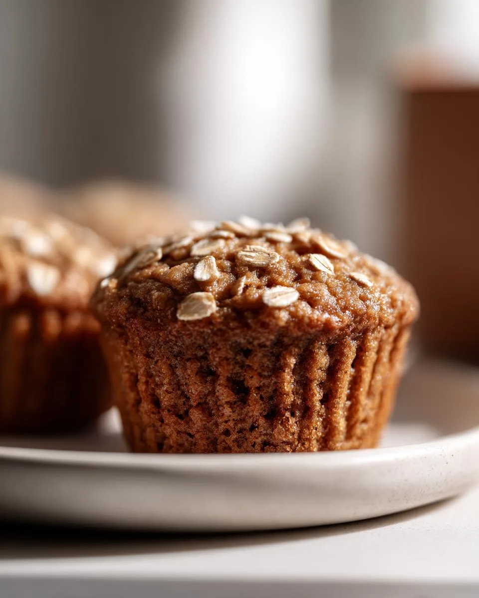 moist applesauce oatmeal muffins - detail 3