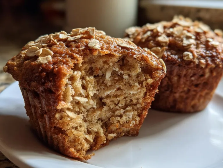 moist applesauce oatmeal muffins