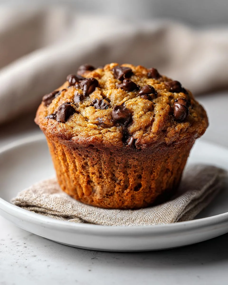 oatmeal chocolate chip morning muffins - detail 3