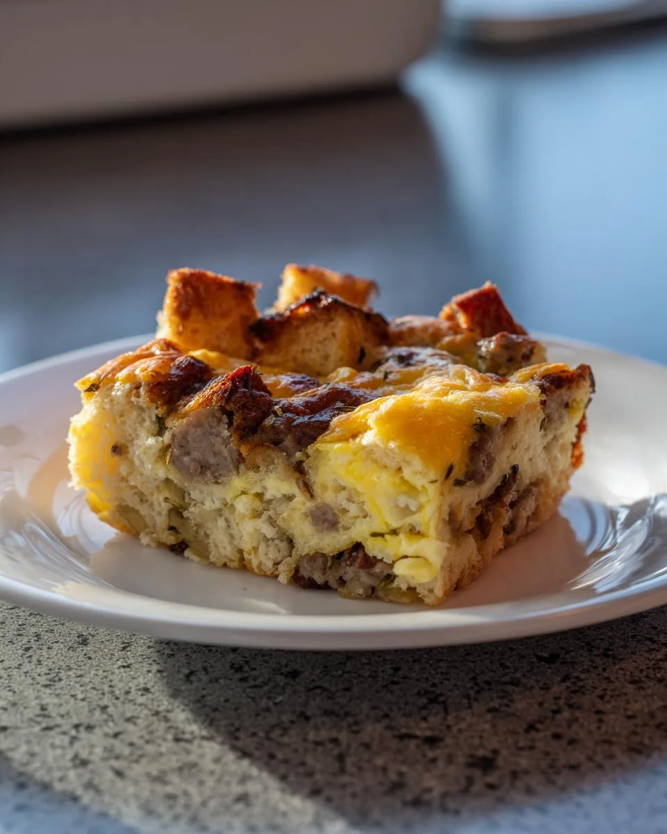 sausage and egg casserole - detail 3