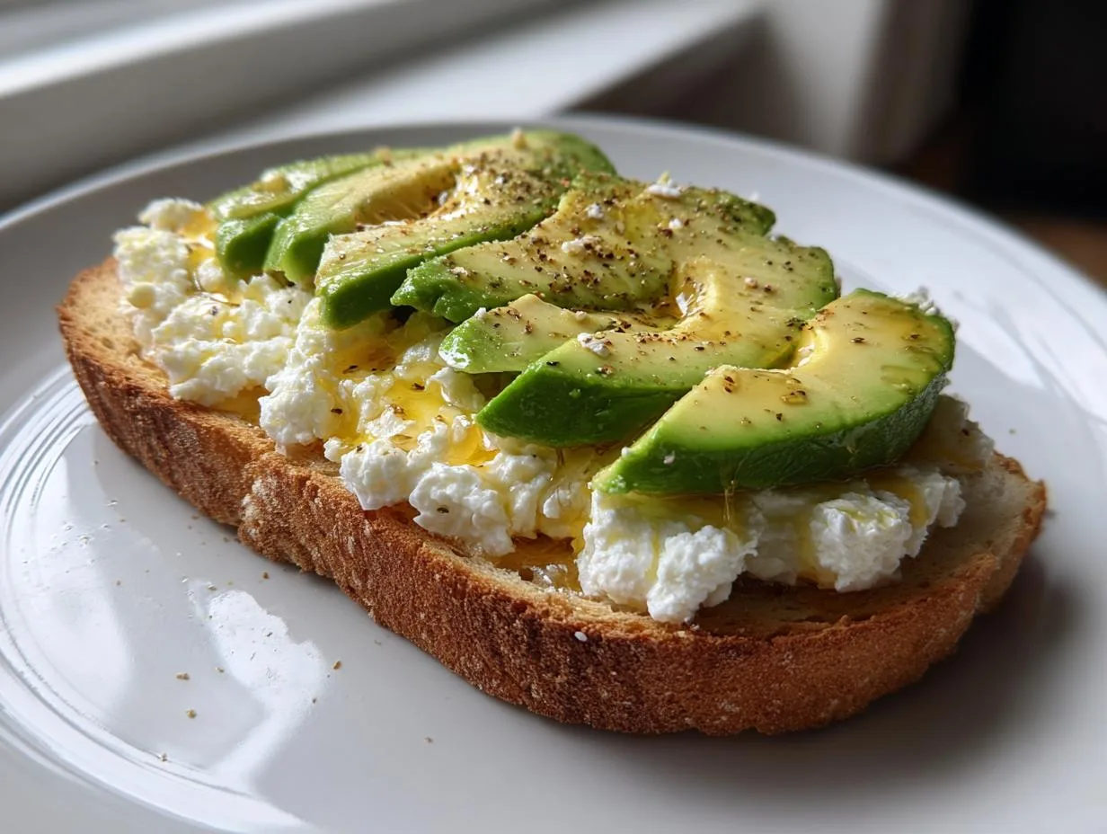 Dietitian-Approved Toast Cottage Cheese Honey in 10 Minutes