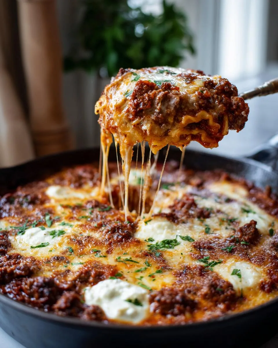 30-Minute Skillet Lasagna (One-Pot) - detail 1