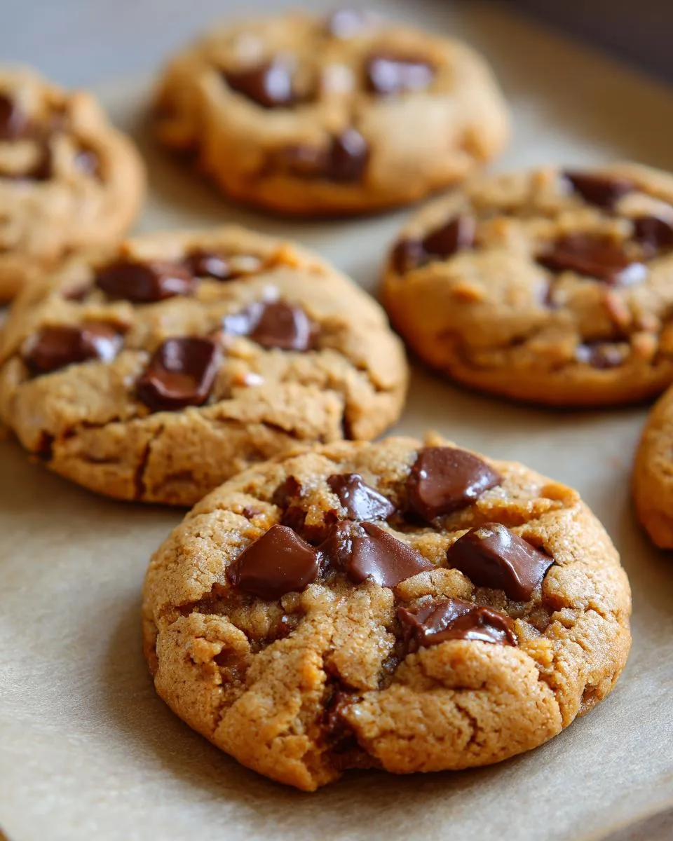 5 Ingredient Peanut Butter Chocolate Chip Cookies - detail 1