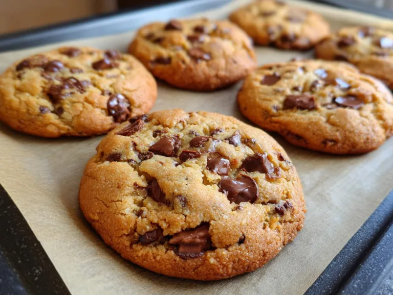 5 Ingredient Peanut Butter Chocolate Chip Cookies