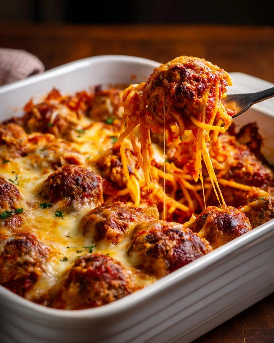 Baked Spaghetti Meatballs - detail 3
