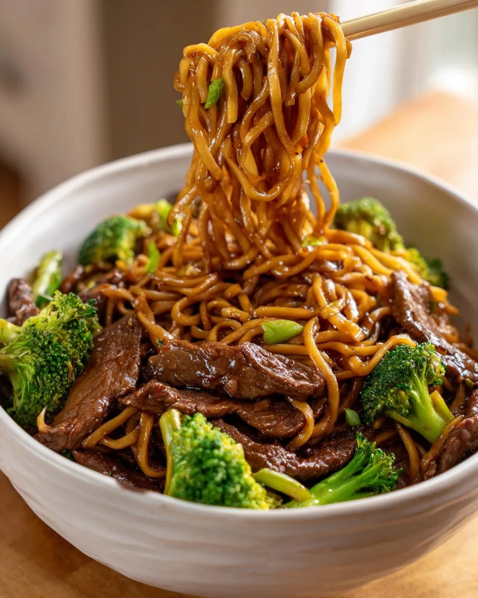 Beef Broccoli Noodles - detail 3
