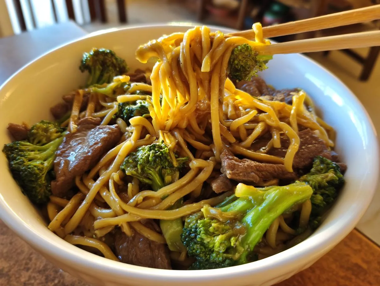 Beef Broccoli Noodles Recipe – Irresistibly Savory & Fast!