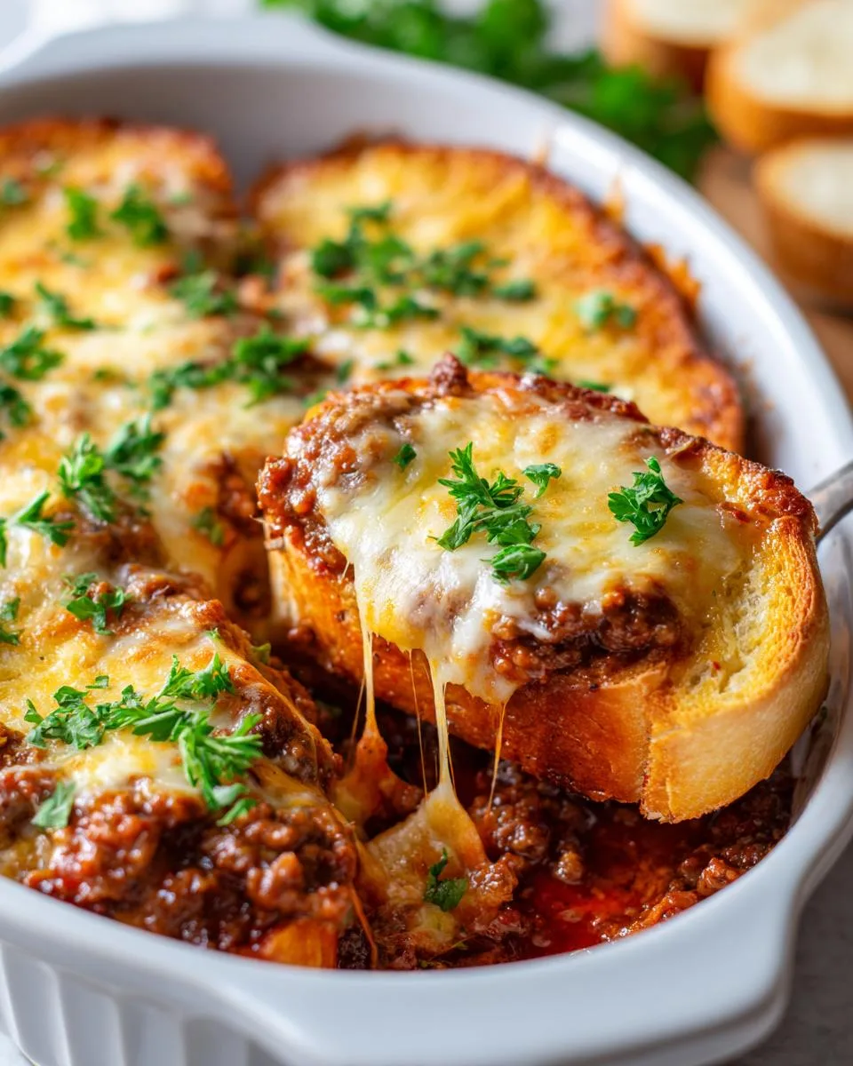 Cheesy Garlic Bread Sloppy Joes - detail 1