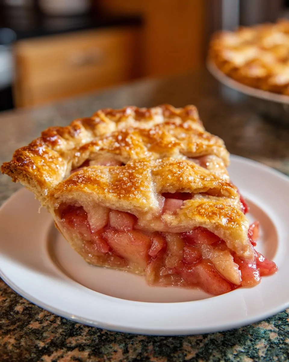 Classic Fresh Rhubarb Pie Recipe - detail 3