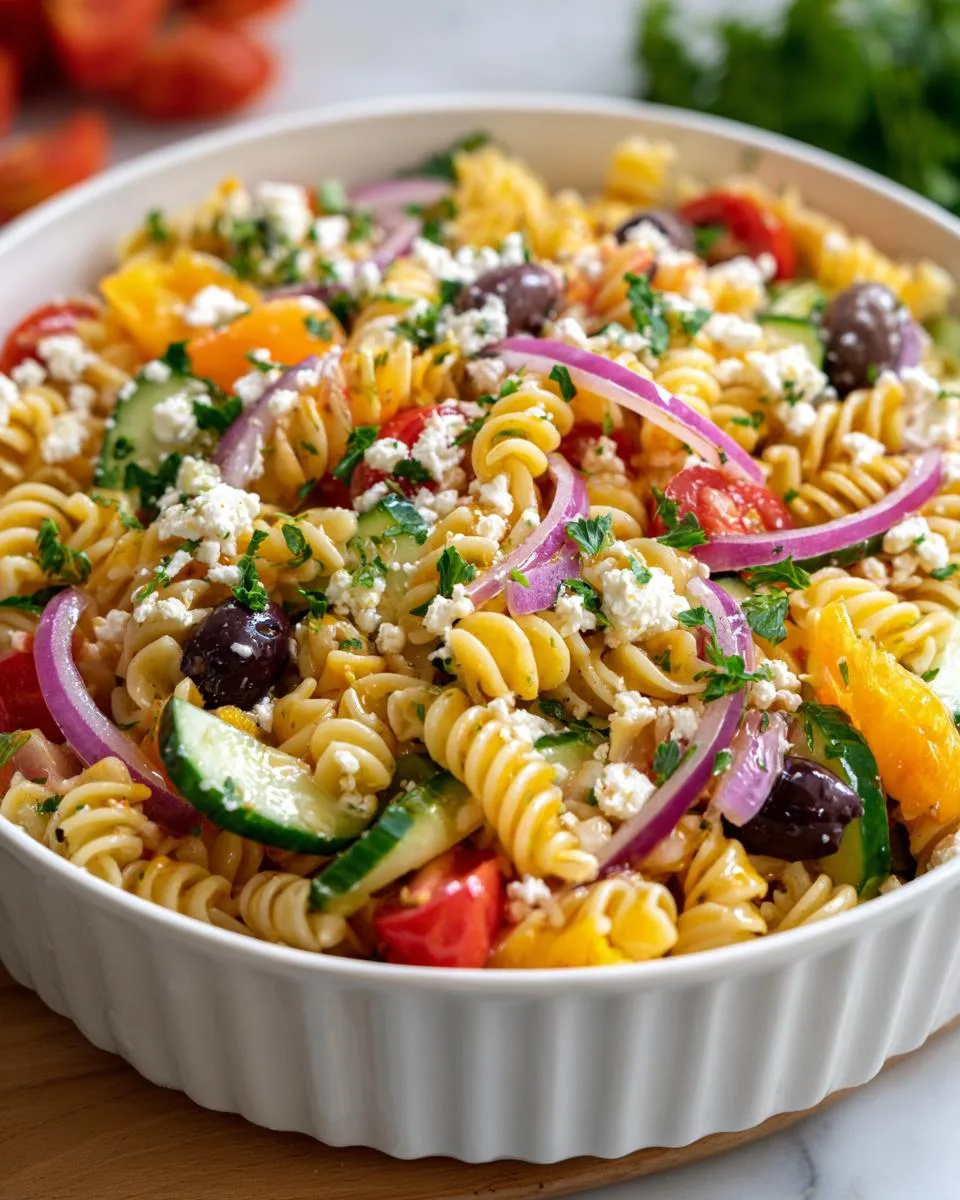 Cold Pasta Salad with Italian Dressing - detail 1