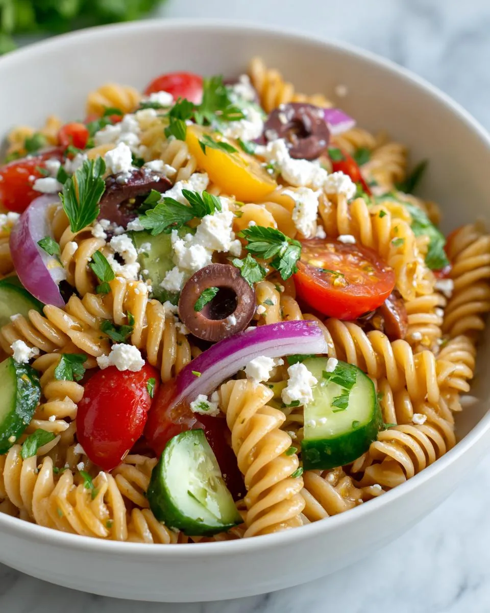 Cold Pasta Salad with Italian Dressing - detail 3