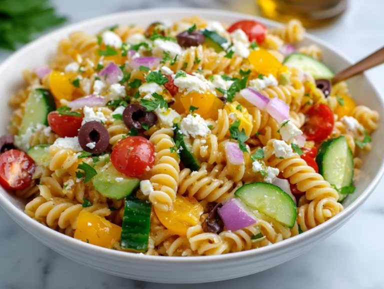 Cold Pasta Salad with Italian Dressing
