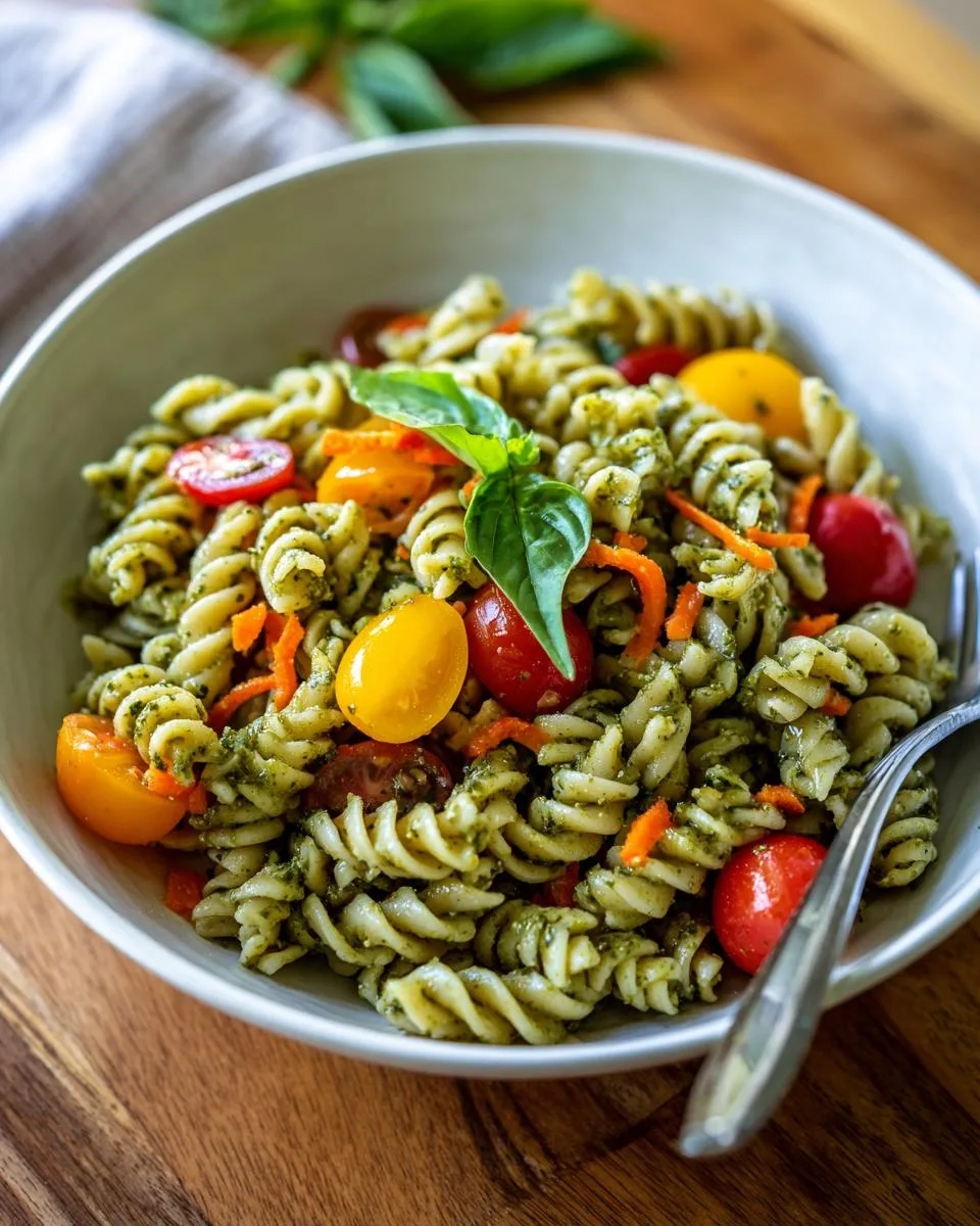 Cottage Cheese Pesto Pasta Salad - detail 1