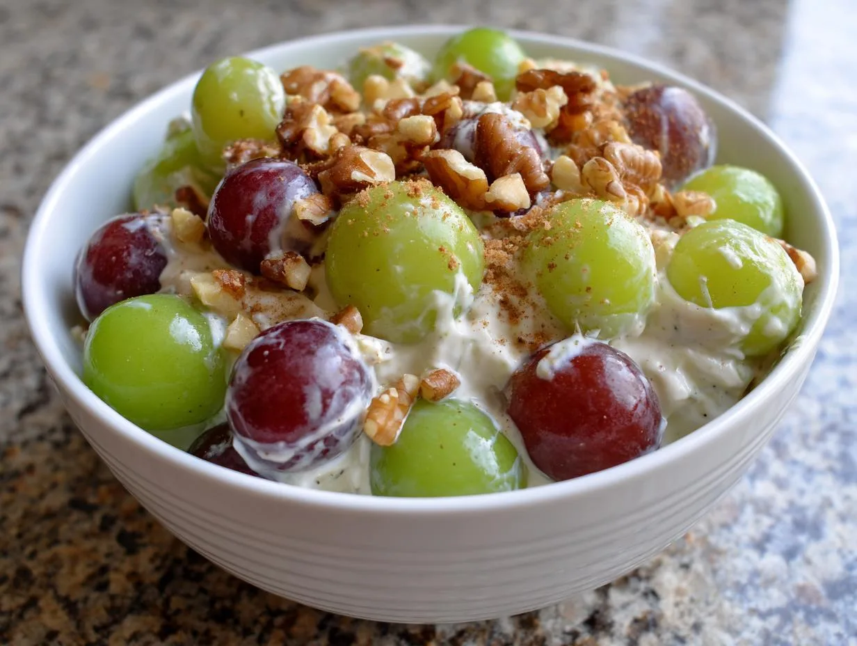Irresistible Creamy Grape Salad Recipe Ready in 15 Minutes