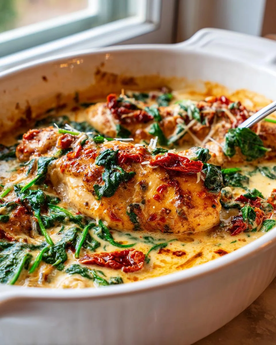 Crockpot Creamy Tuscan Chicken - detail 2