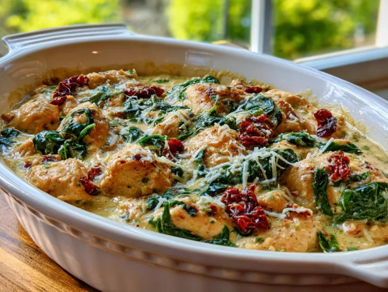 Crockpot Creamy Tuscan Chicken