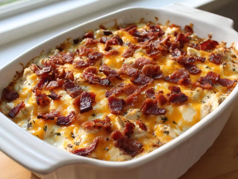 Easy Chicken Bacon Ranch Casserole