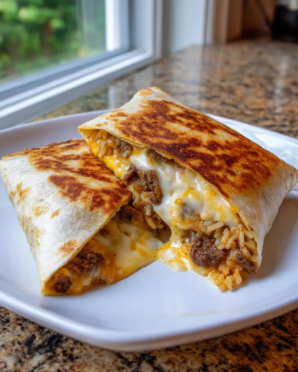 Easy Grilled Cheese Burrito - detail 1
