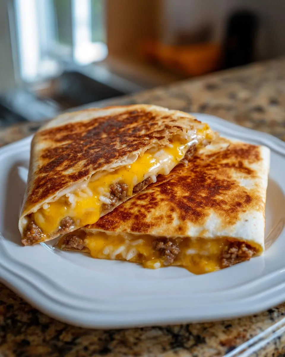 Easy Grilled Cheese Burrito - detail 2