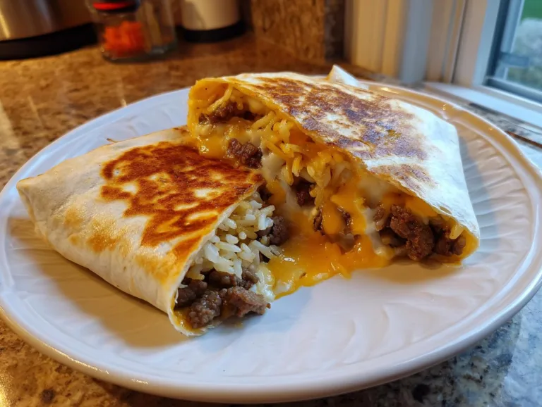 Easy Grilled Cheese Burrito