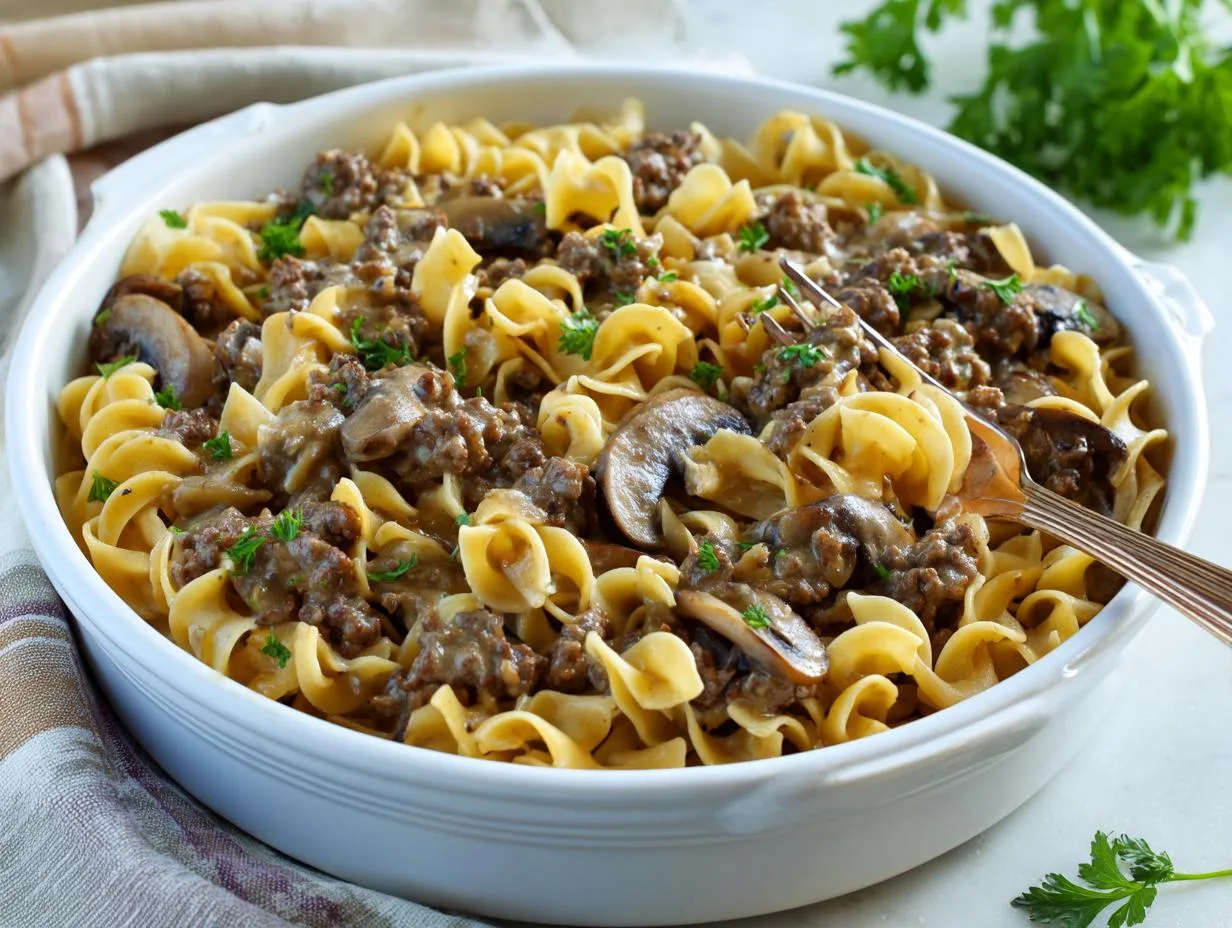 30-Minute Easy One-Pan Beef Stroganoff That Wows