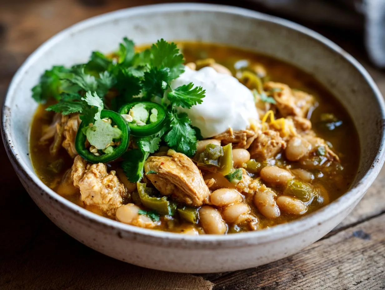 Spicy White Chicken Chili – 5-Ingredient Comfort Magic