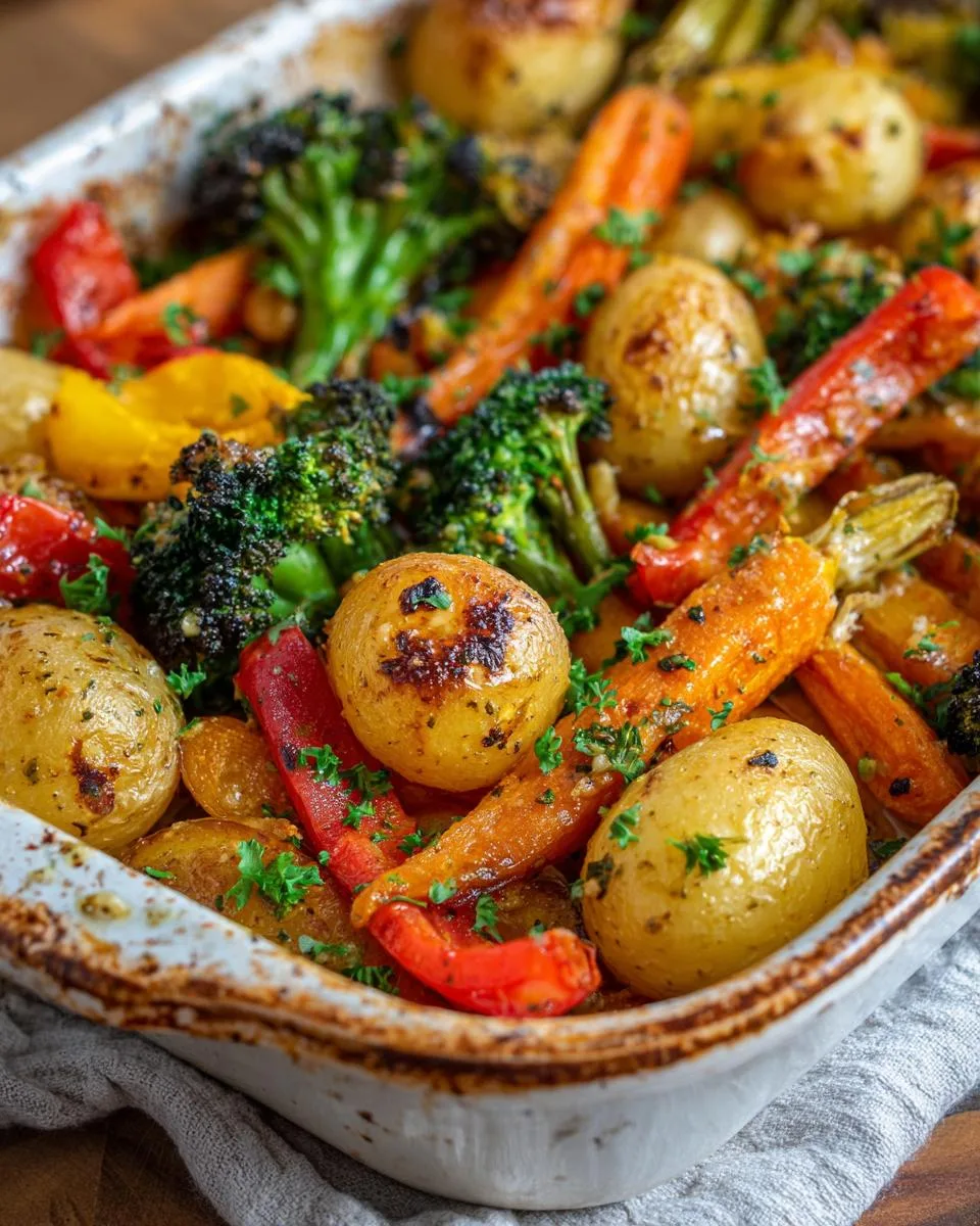 Garlic Herb Roasted Potatoes Veggies - detail 1