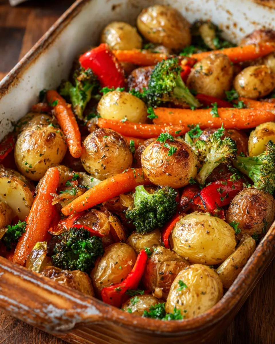 Garlic Herb Roasted Potatoes Veggies - detail 2