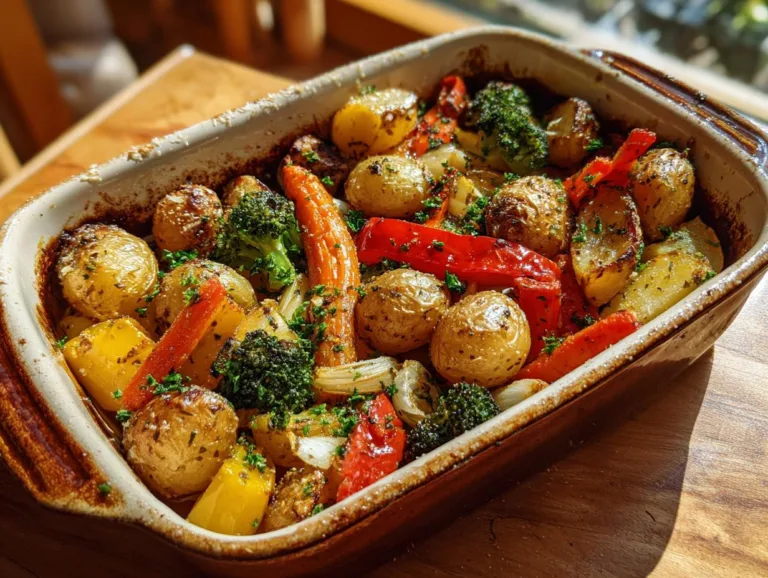 Garlic Herb Roasted Potatoes Veggies