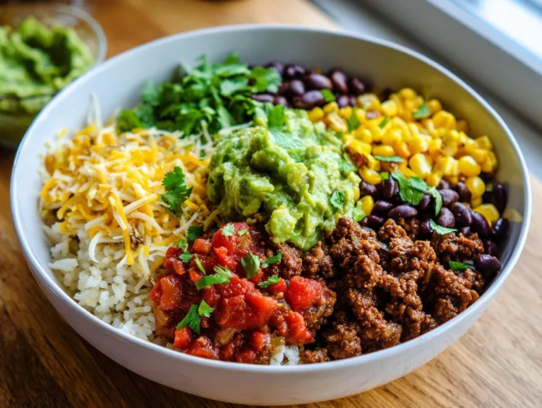 Ground Beef Burrito Bowls
