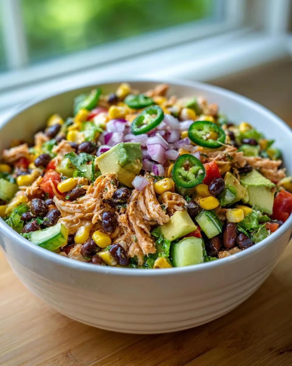 High Protein Cowboy Caviar Chicken Salad - detail 3