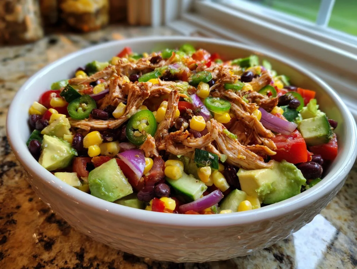 15-Minute High Protein Cowboy Caviar Chicken Salad Magic