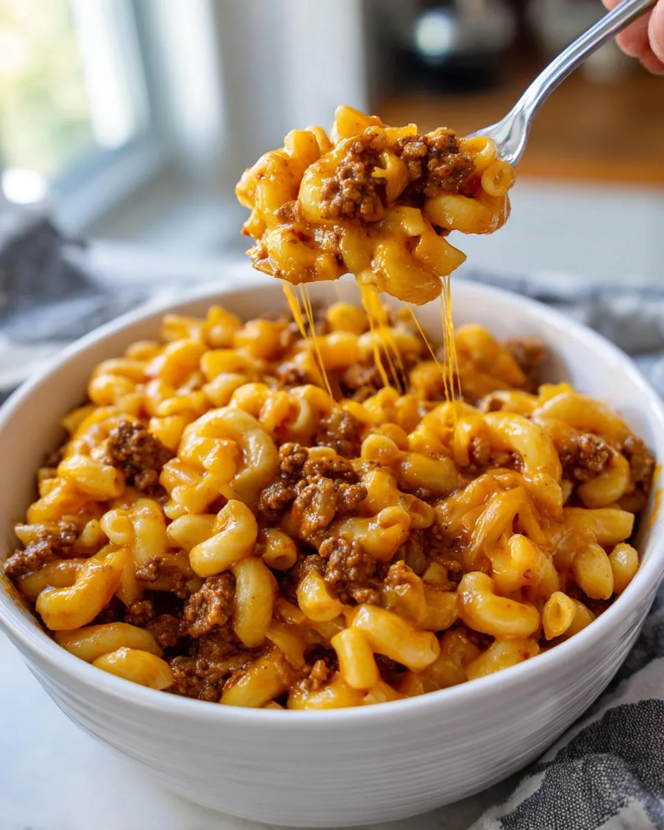 Homemade Cheesy Hamburger Helper - detail 3