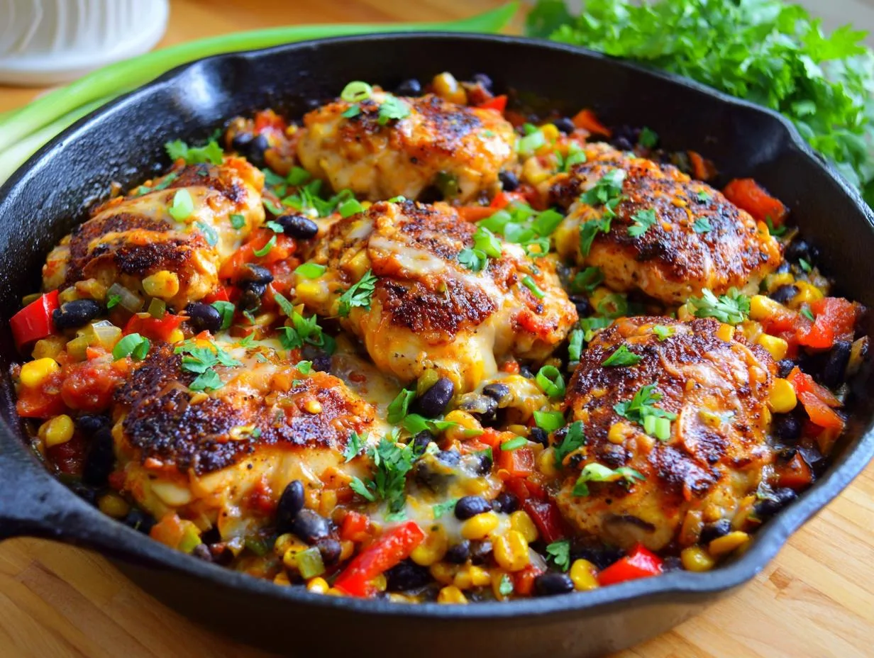 Smoky One Pan Cowboy Chicken Recipe in Under 1 Hour
