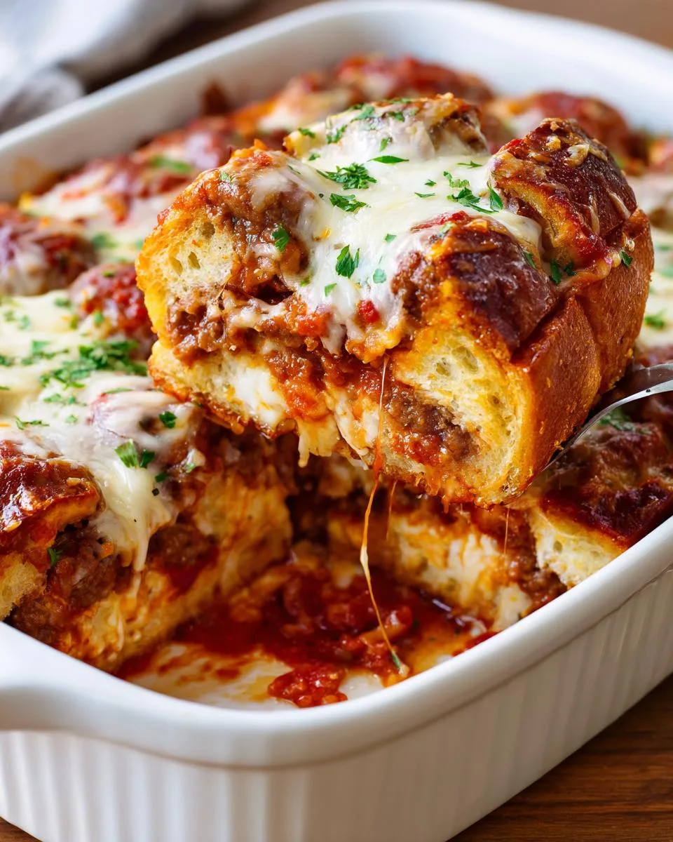 Oven Baked Meatball Sub Casserole - detail 3