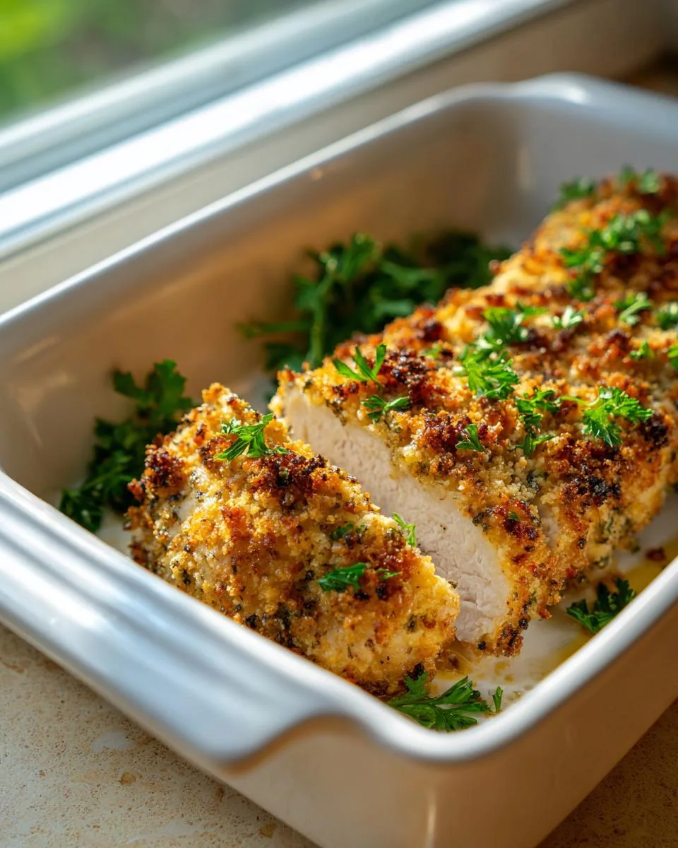 Oven Baked Parmesan Crusted Chicken - detail 1