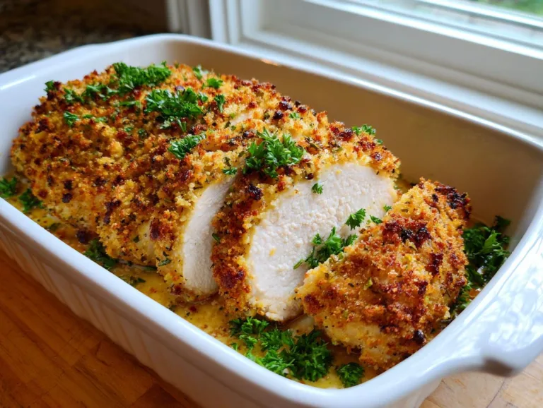 Oven Baked Parmesan Crusted Chicken