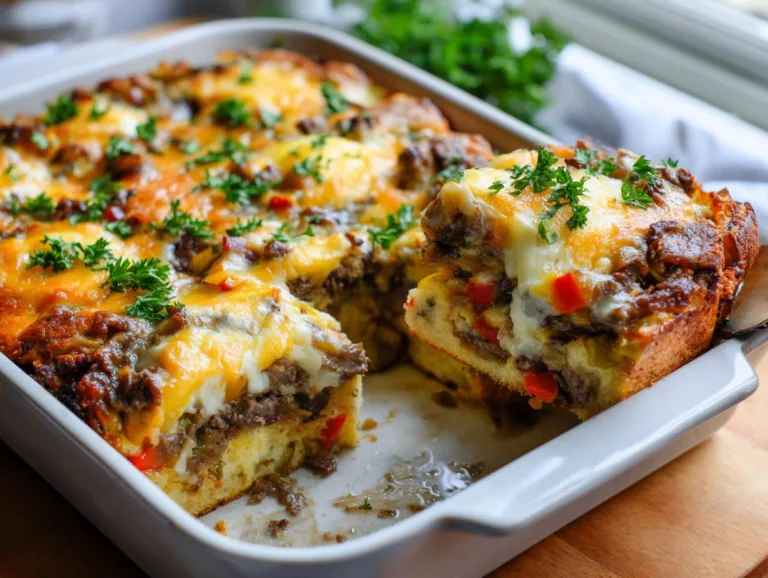 Philly Cheesesteak Breakfast Casserole
