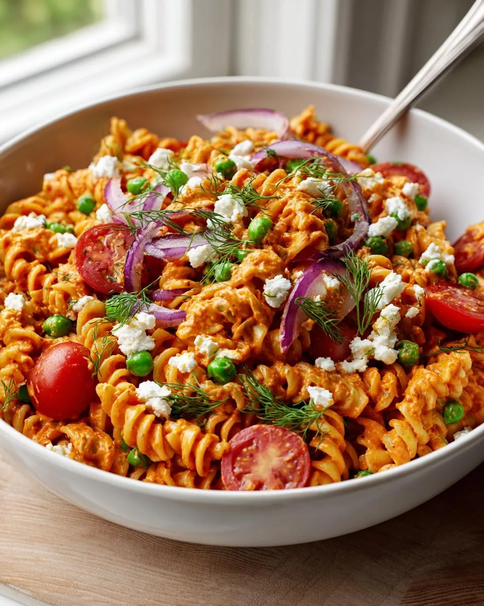 Roasted Pepper Cottage Cheese Pasta - detail 2