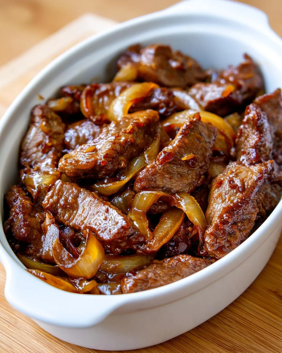 Sizzling Chinese Pepper Steak Onions - detail 1