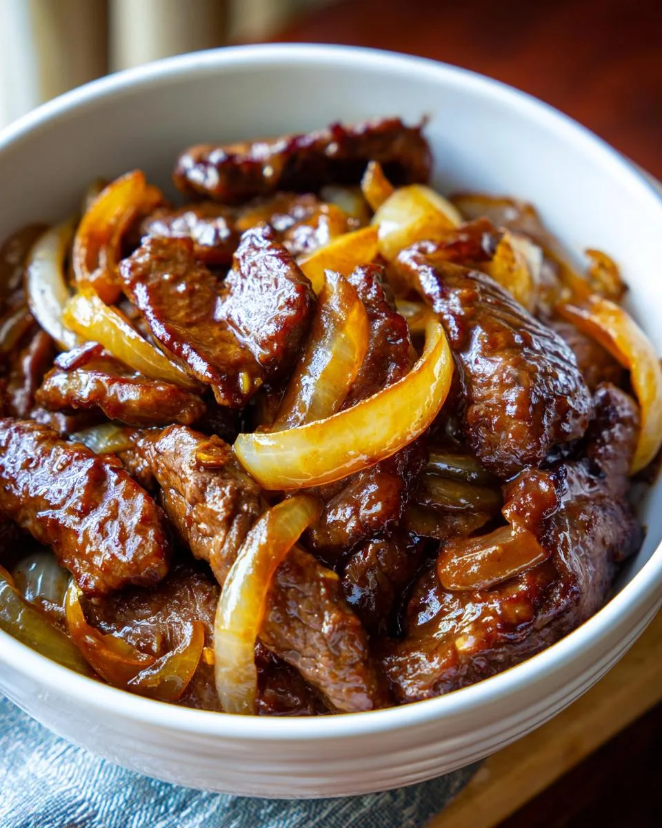 Sizzling Chinese Pepper Steak Onions - detail 2