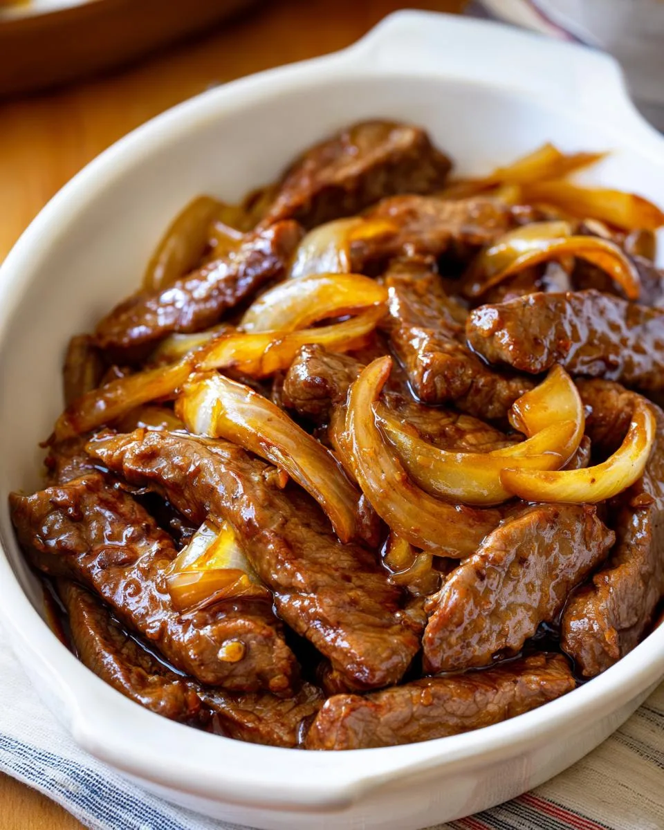 Sizzling Chinese Pepper Steak Onions - detail 3