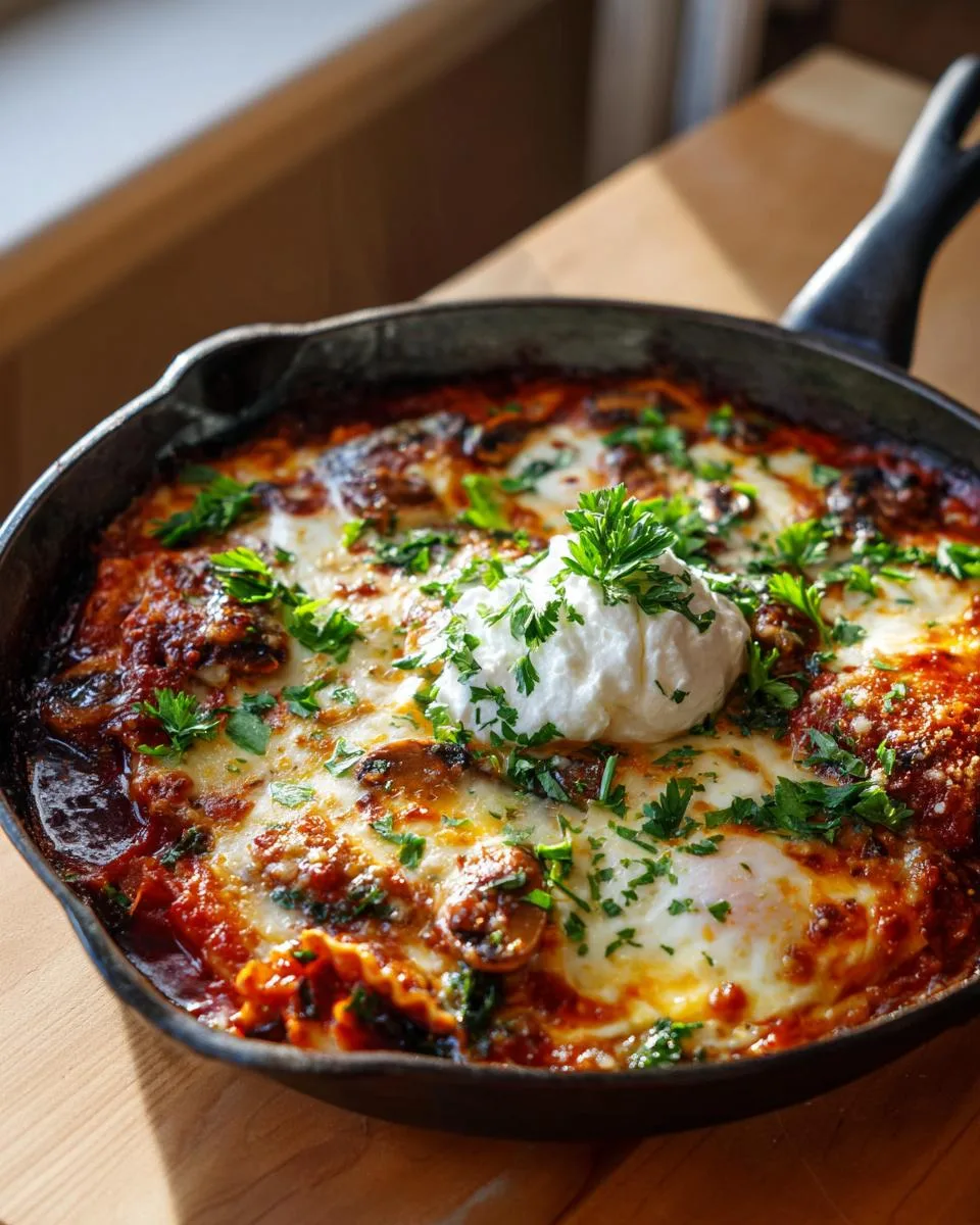 Skillet Lasagna - detail 1